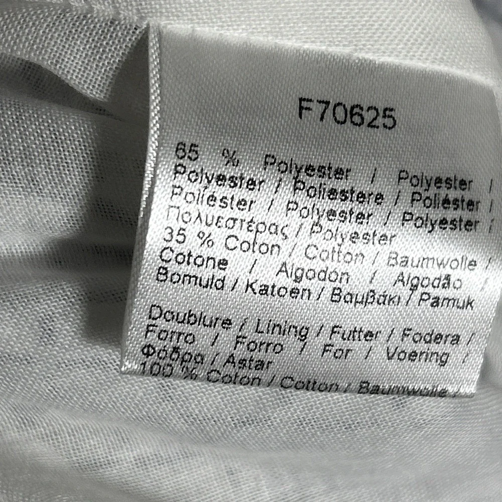 LACOSTE Pleated Skirt , Size 42/10, White/Thermal Blue  NWT MSRP 195